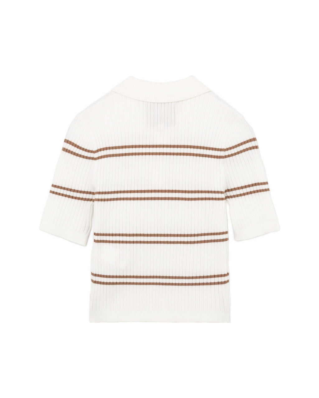 Striped polo tee