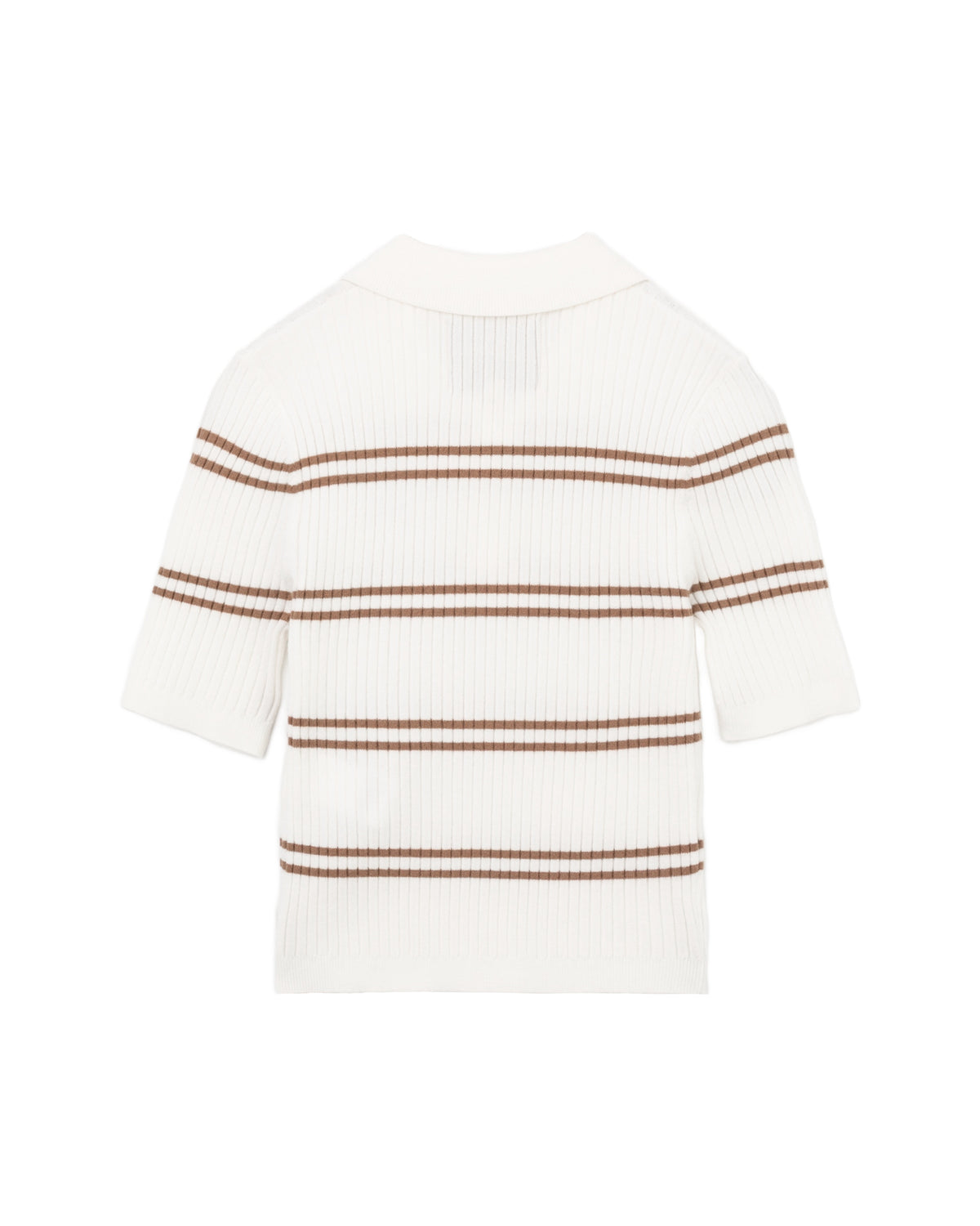 Striped polo tee