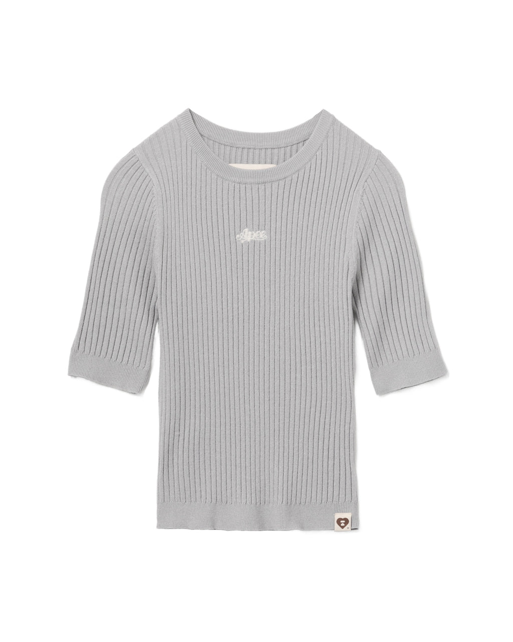 Ribbed knit tee