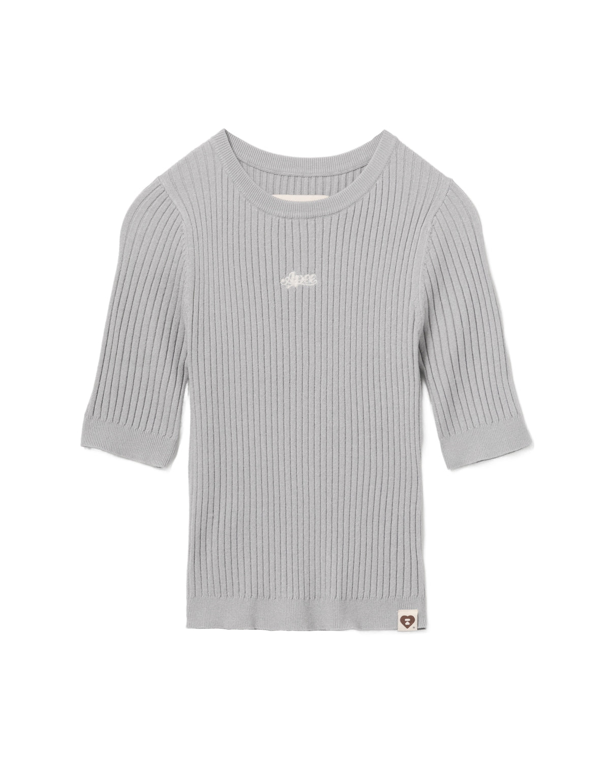 Ribbed knit tee