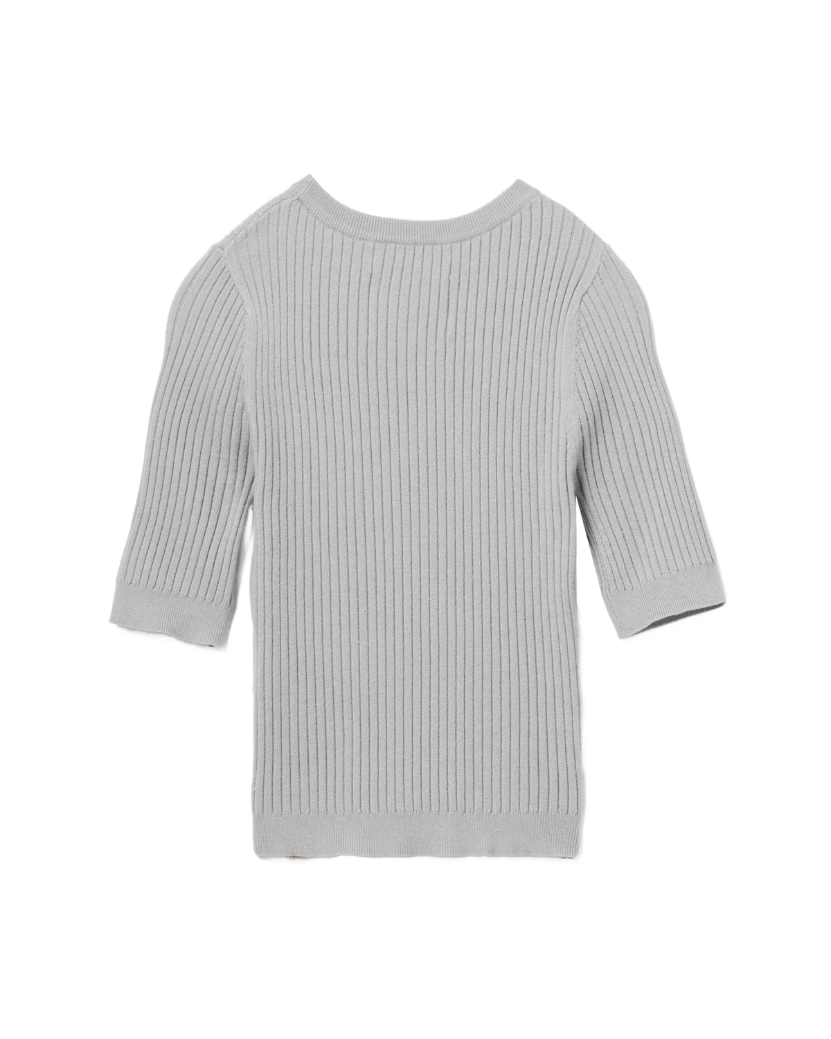Ribbed knit tee