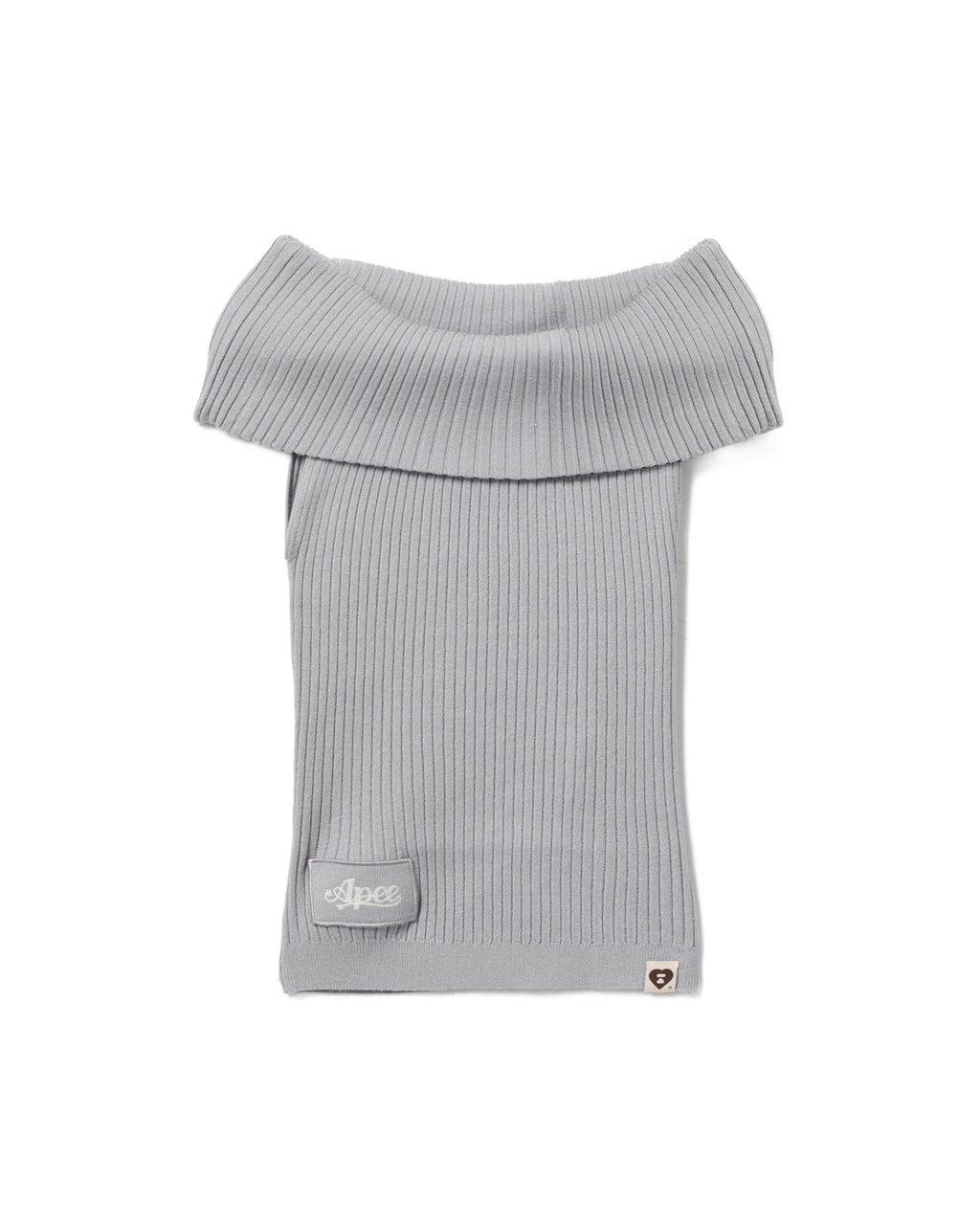 Off-shoulder ribbed top