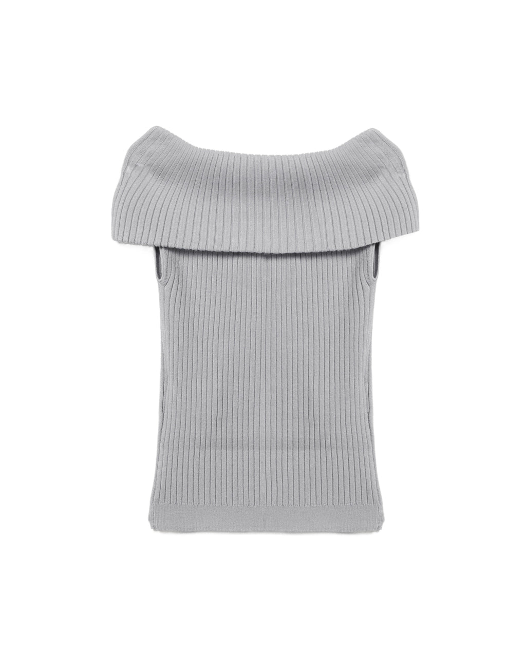 Off-shoulder ribbed top