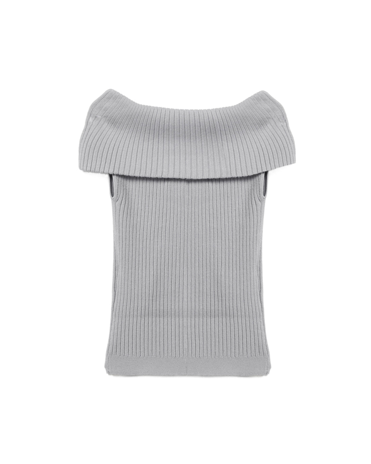 Off-shoulder ribbed top