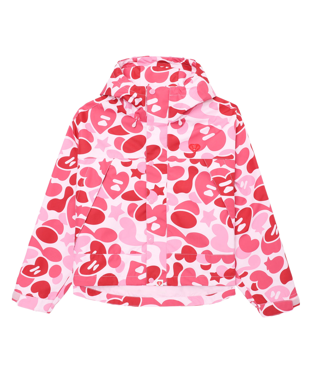 Printed hooded jacket