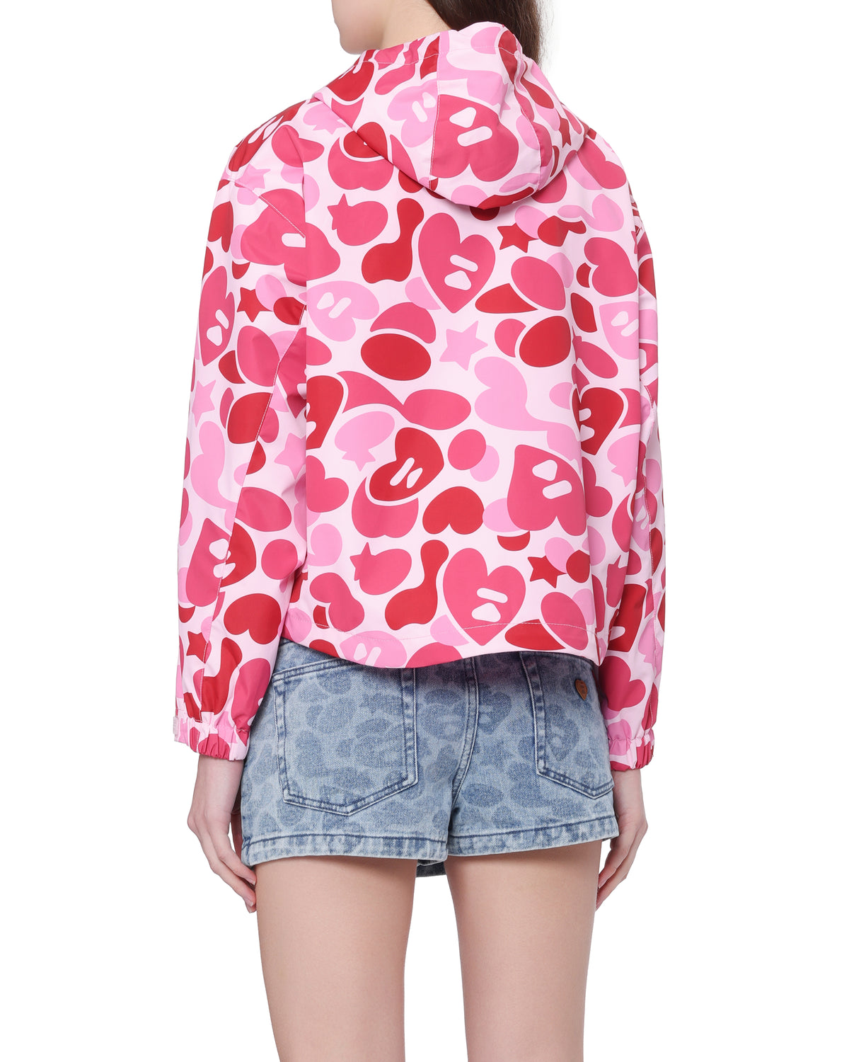 Printed hooded jacket