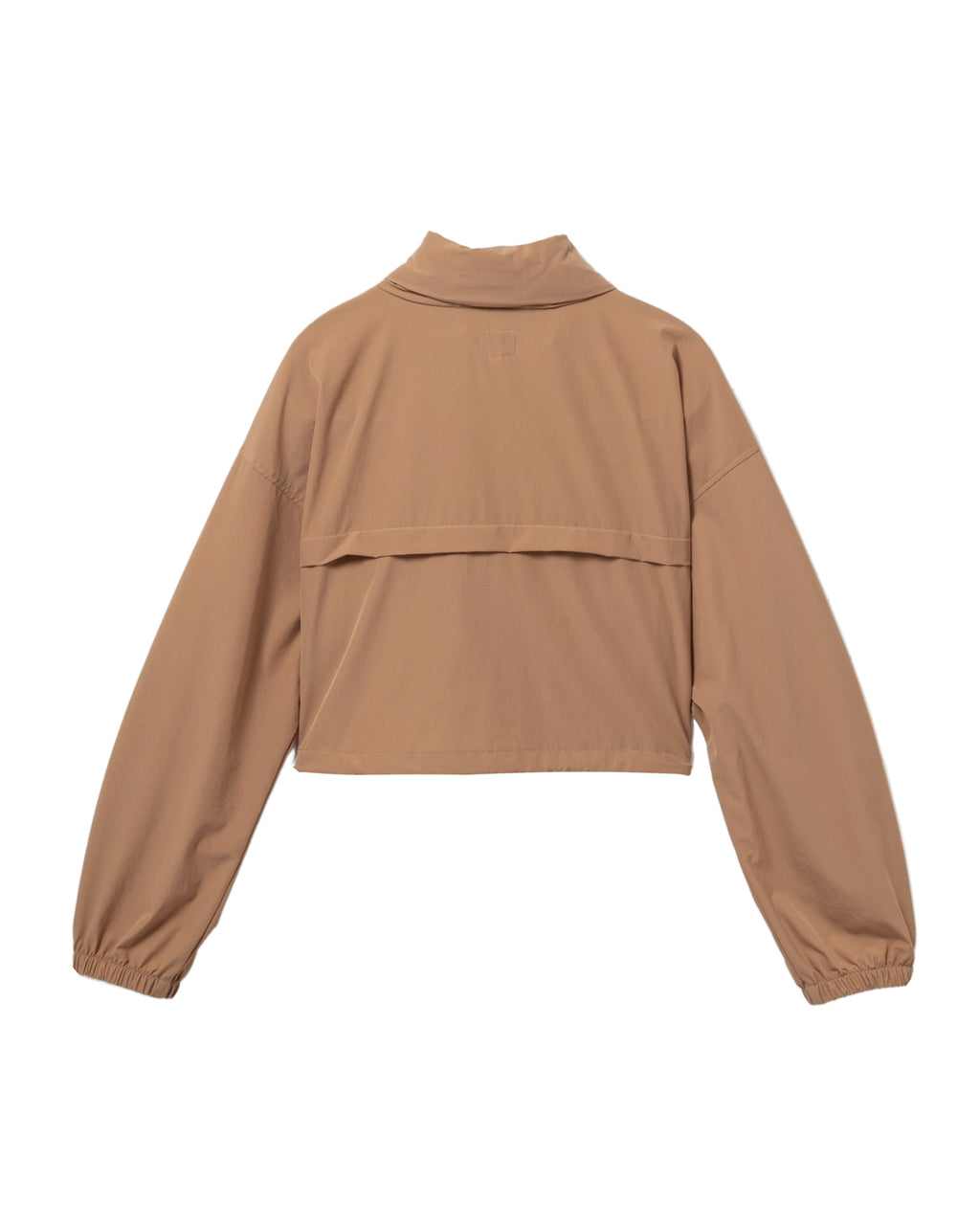 Cropped hooded zip-up jacket