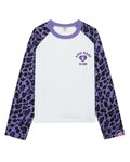 Leopard-sleeve tee