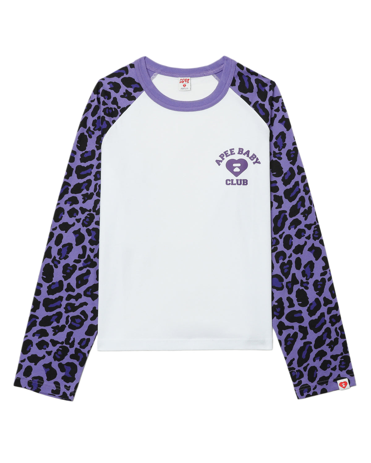 Leopard-sleeve tee
