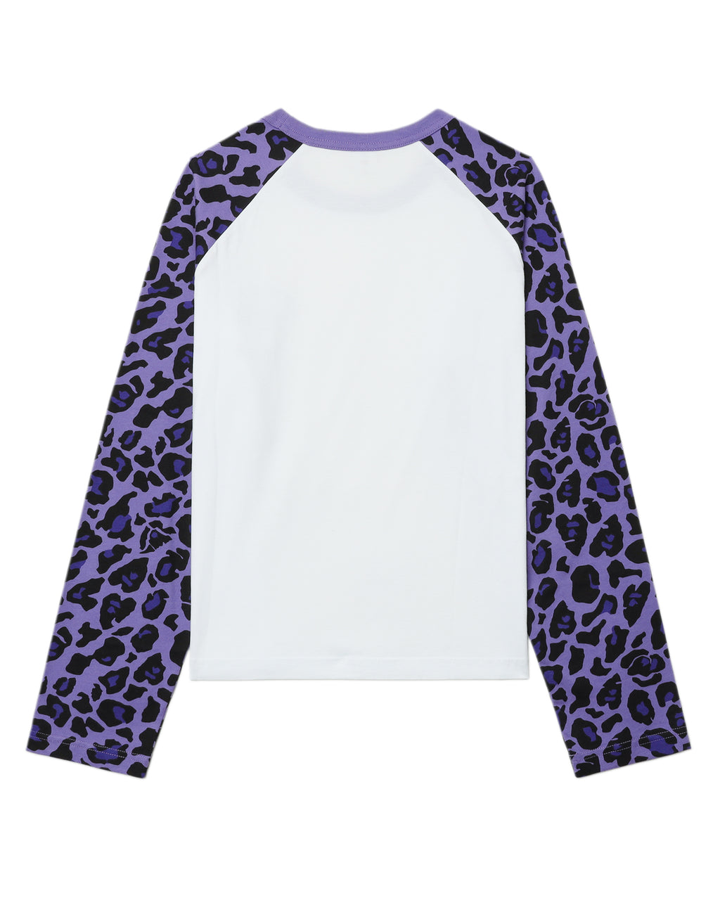 Leopard-sleeve tee