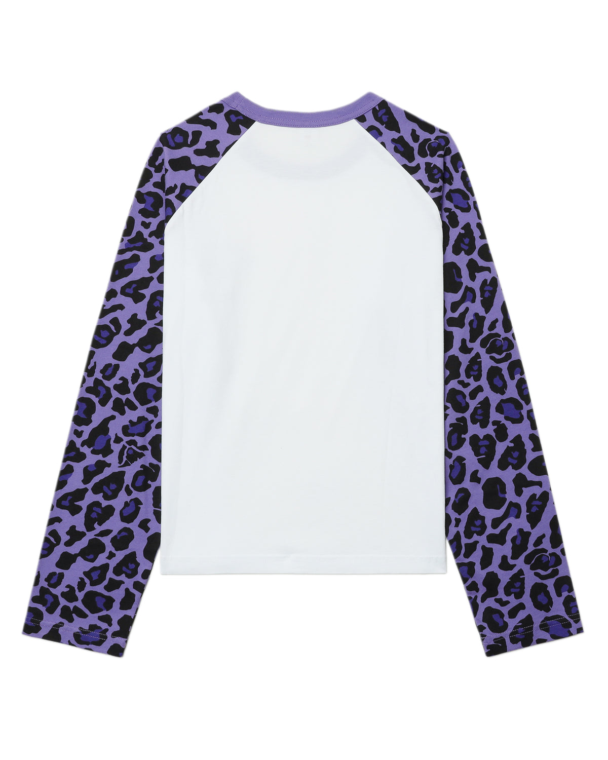 Leopard-sleeve tee