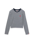 Striped long sleeve tee