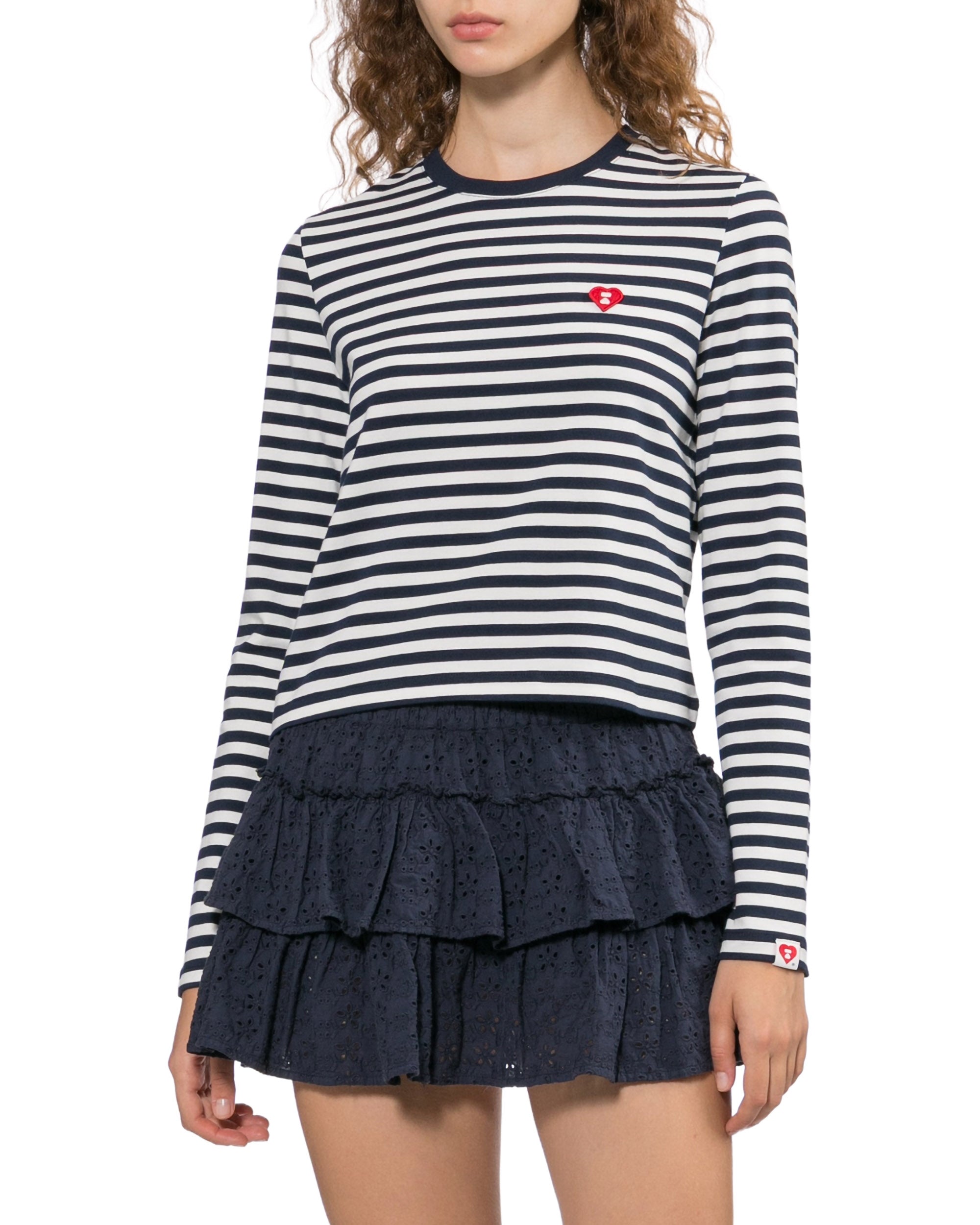 Striped long sleeve tee