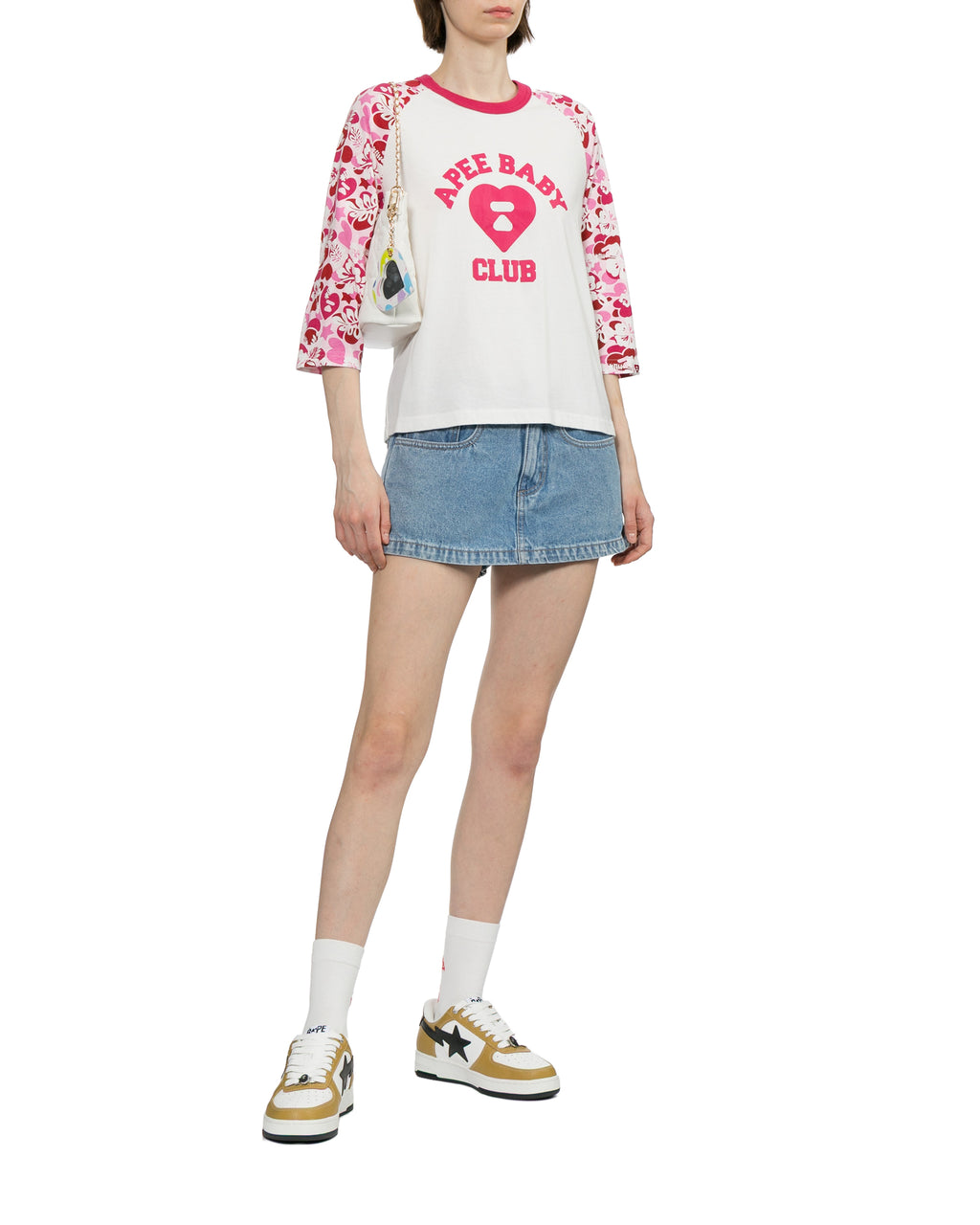 Heart moonface logo tee