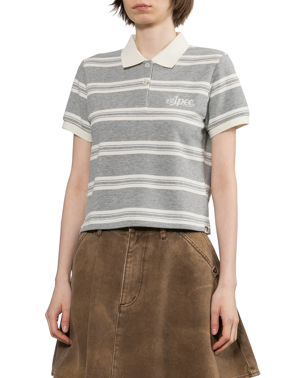 Striped polo shirt