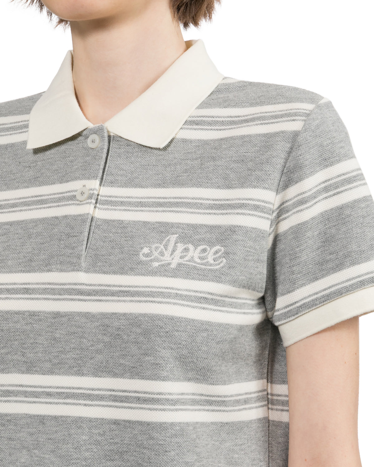 Striped polo shirt