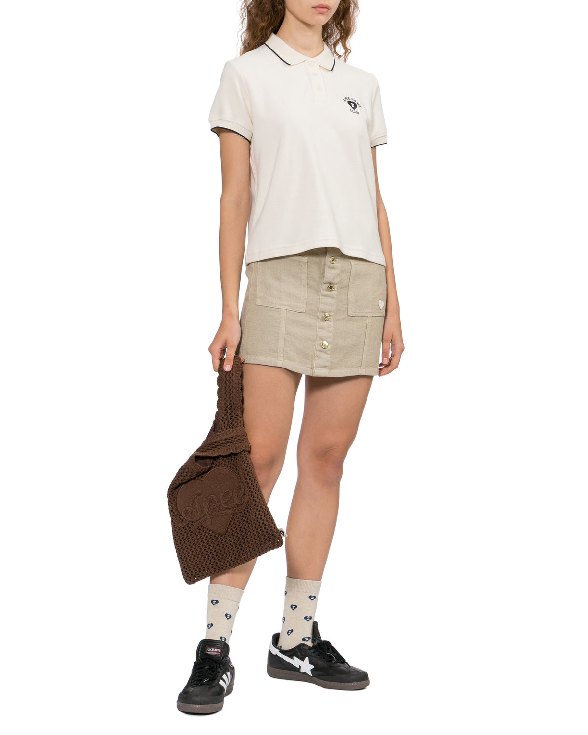 Moonface polo tee