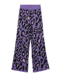 Leopard knit pants