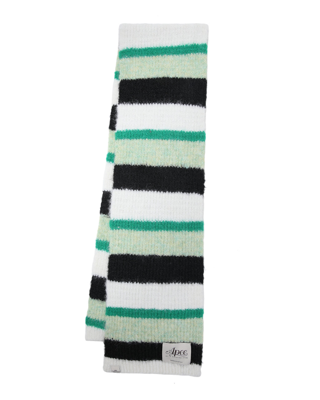 Striped knit scarf