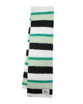 Striped knit scarf