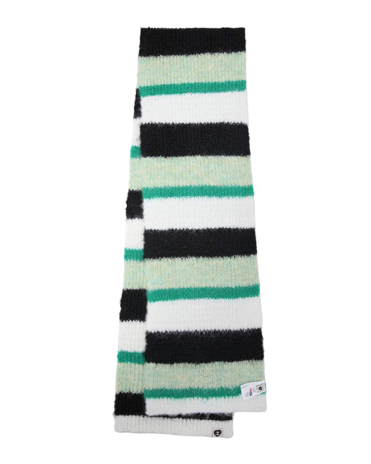 Striped knit scarf
