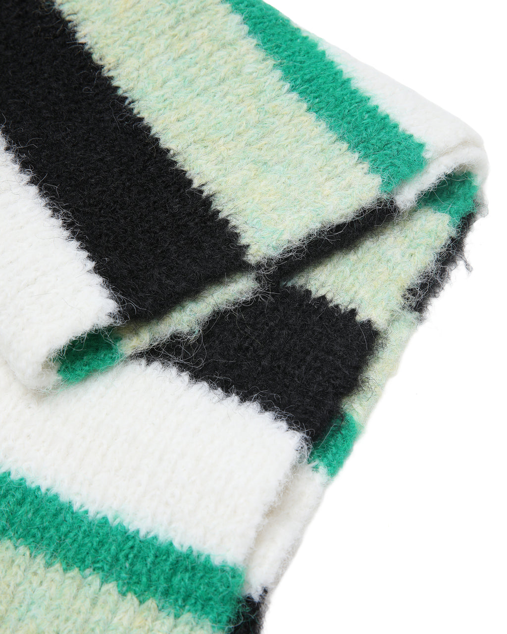 Striped knit scarf