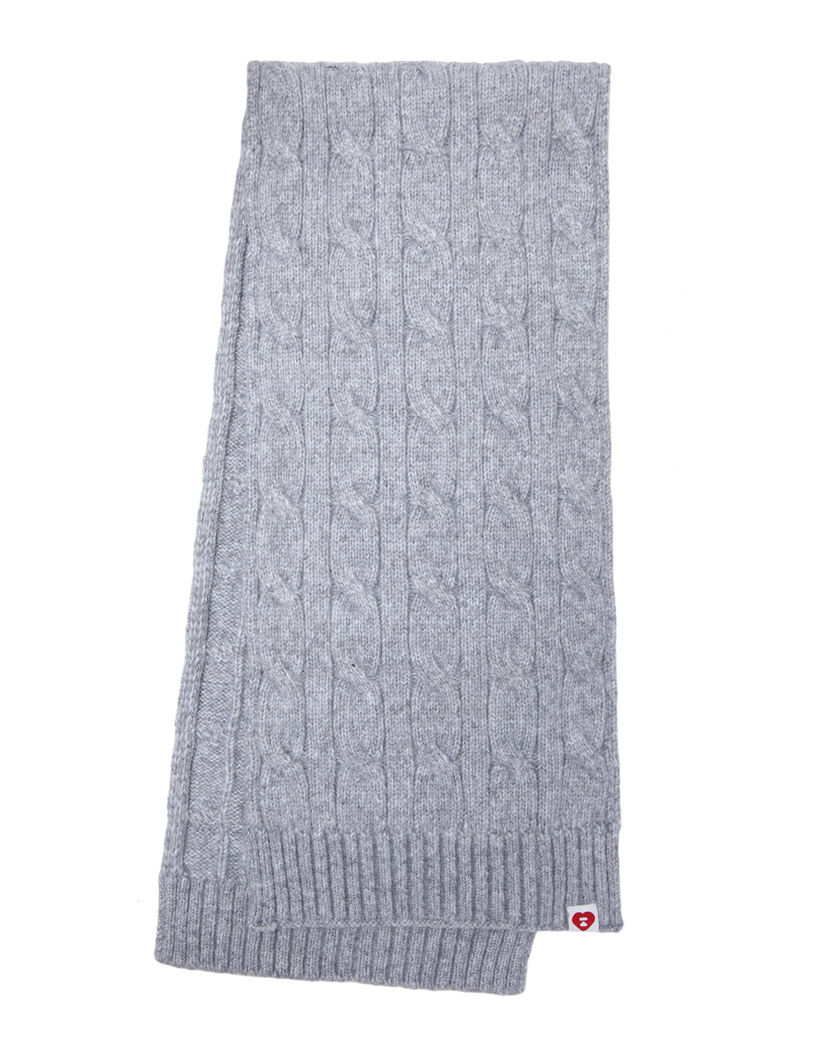 Cable knit scarf