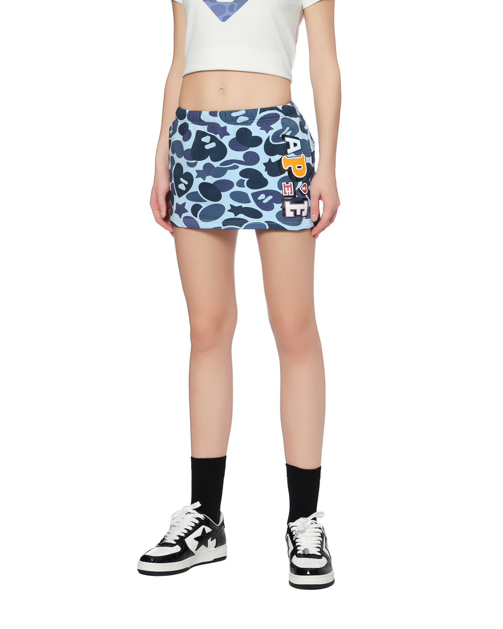 Printed mini skirt