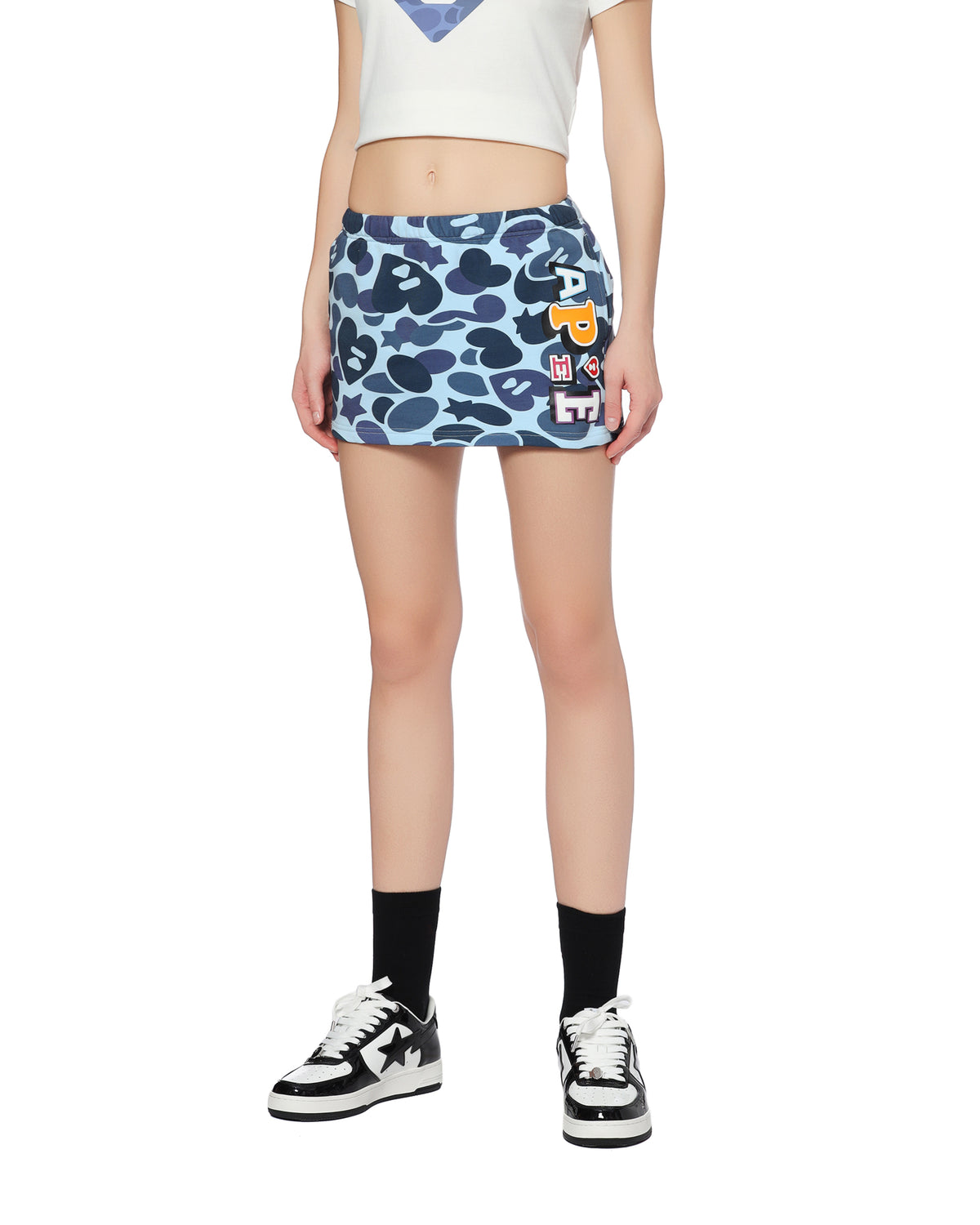 Printed mini skirt