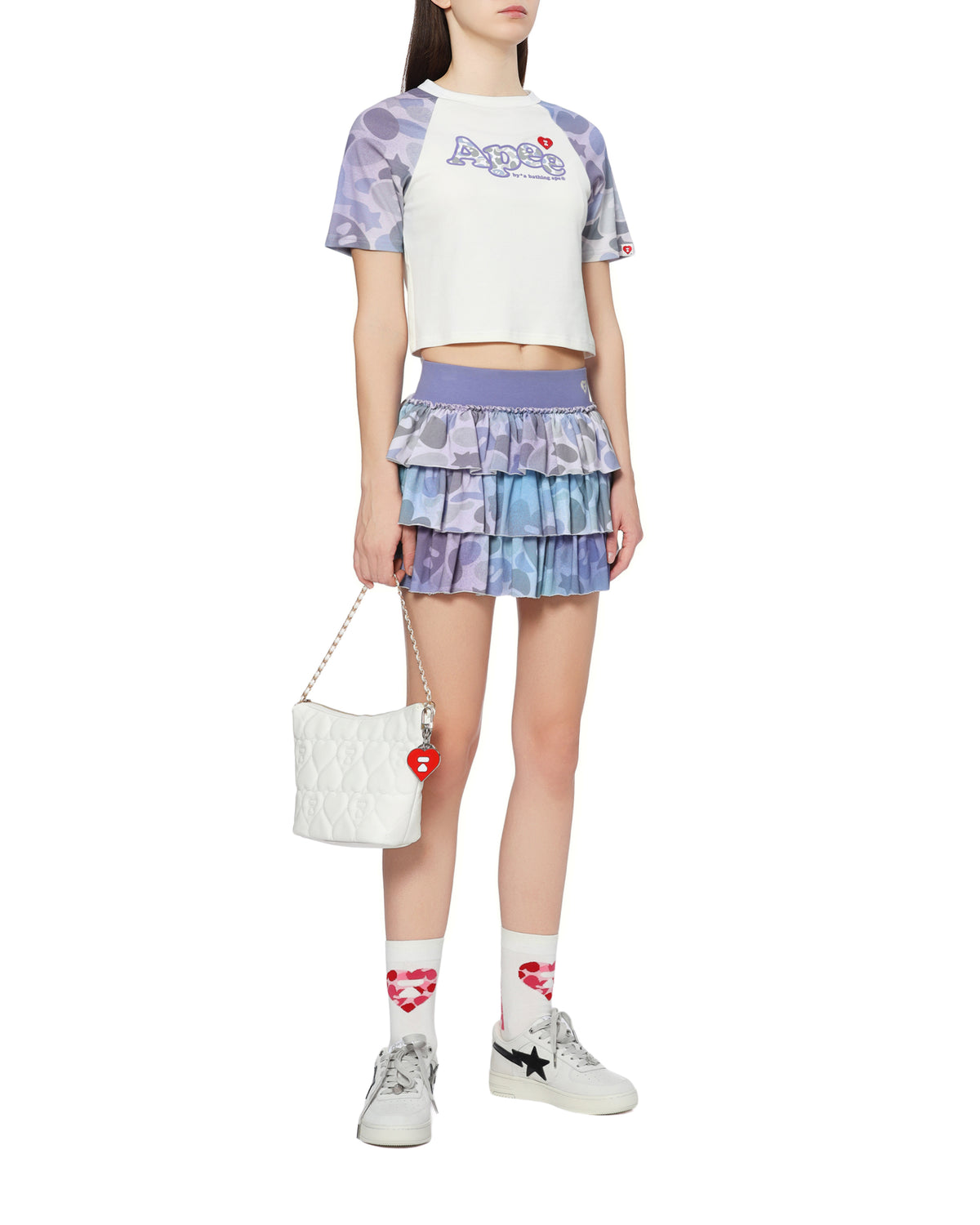 Ruffled mini skirt