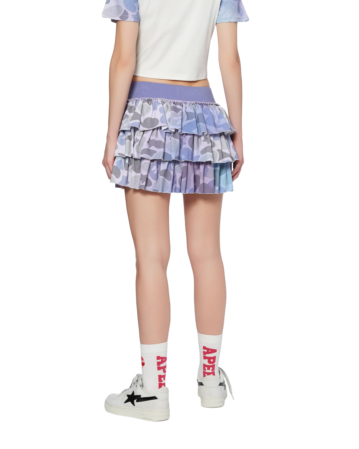 Ruffled mini skirt