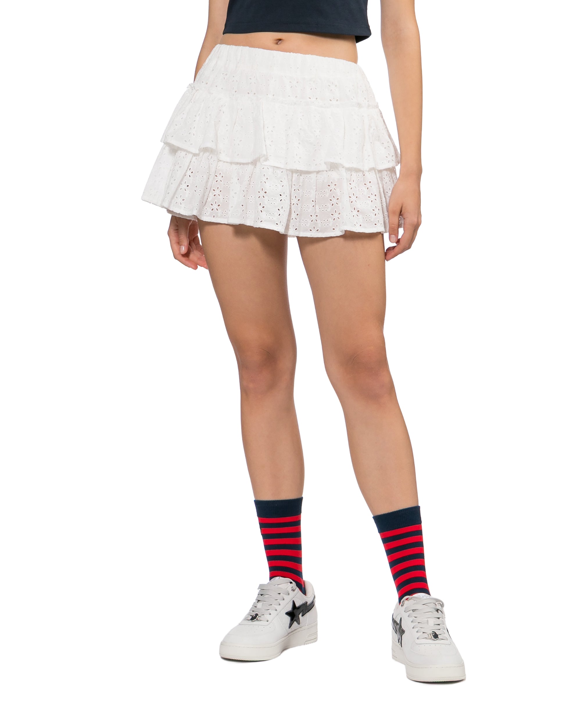 Ruffled mini skirt