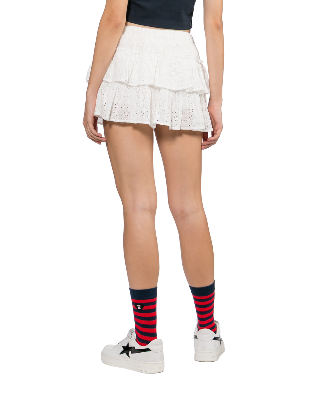 Ruffled mini skirt