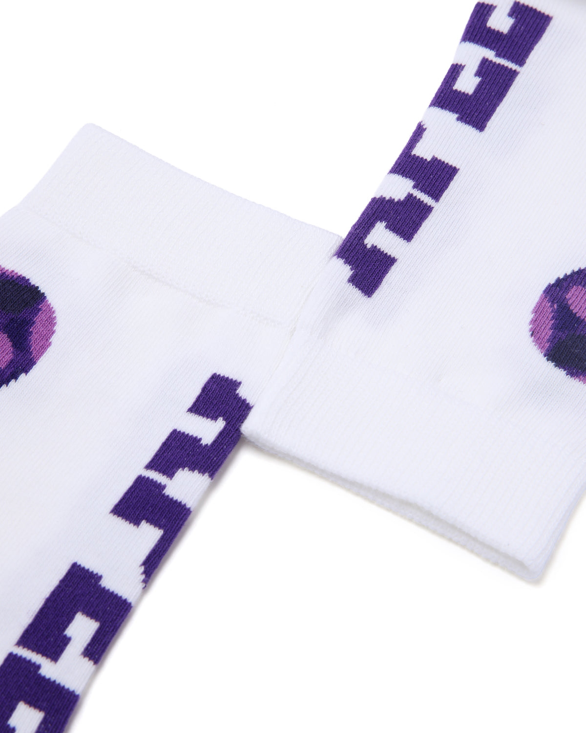 Graphic crew socks