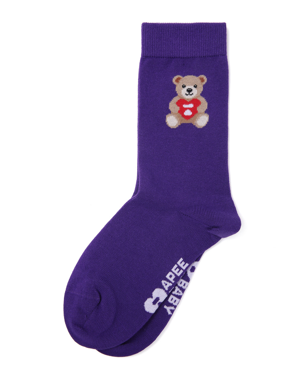 Bear embroidered socks