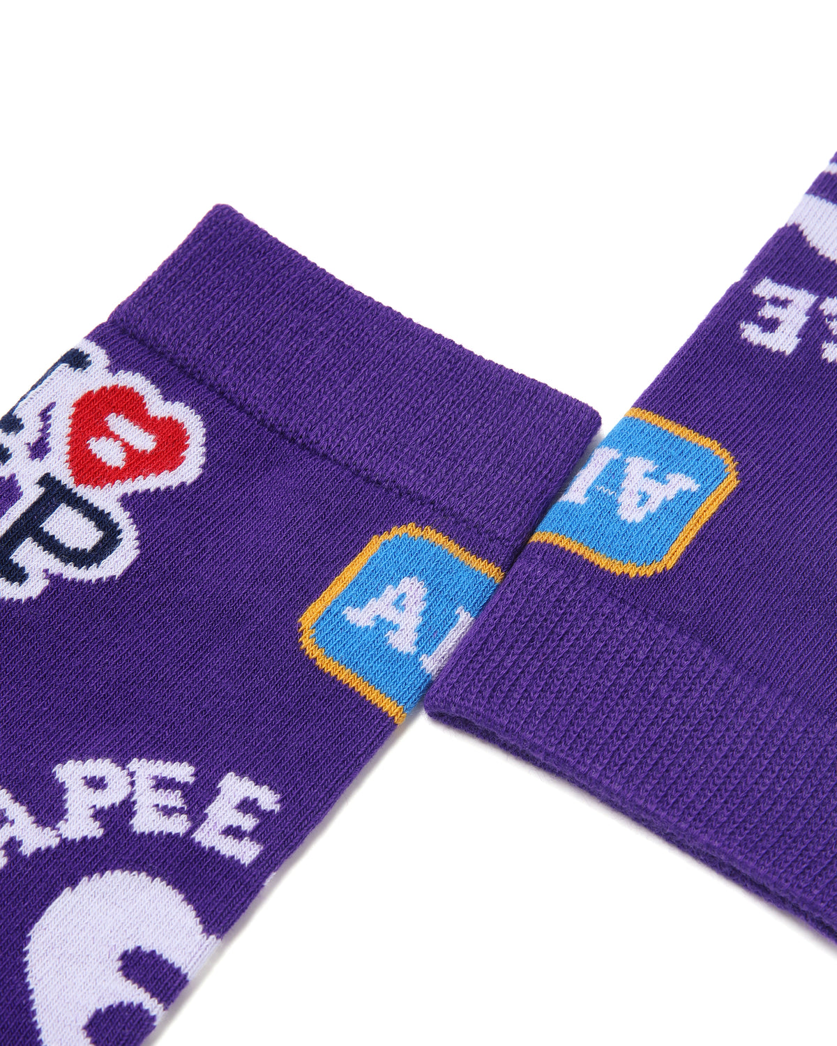 Graphic crew socks