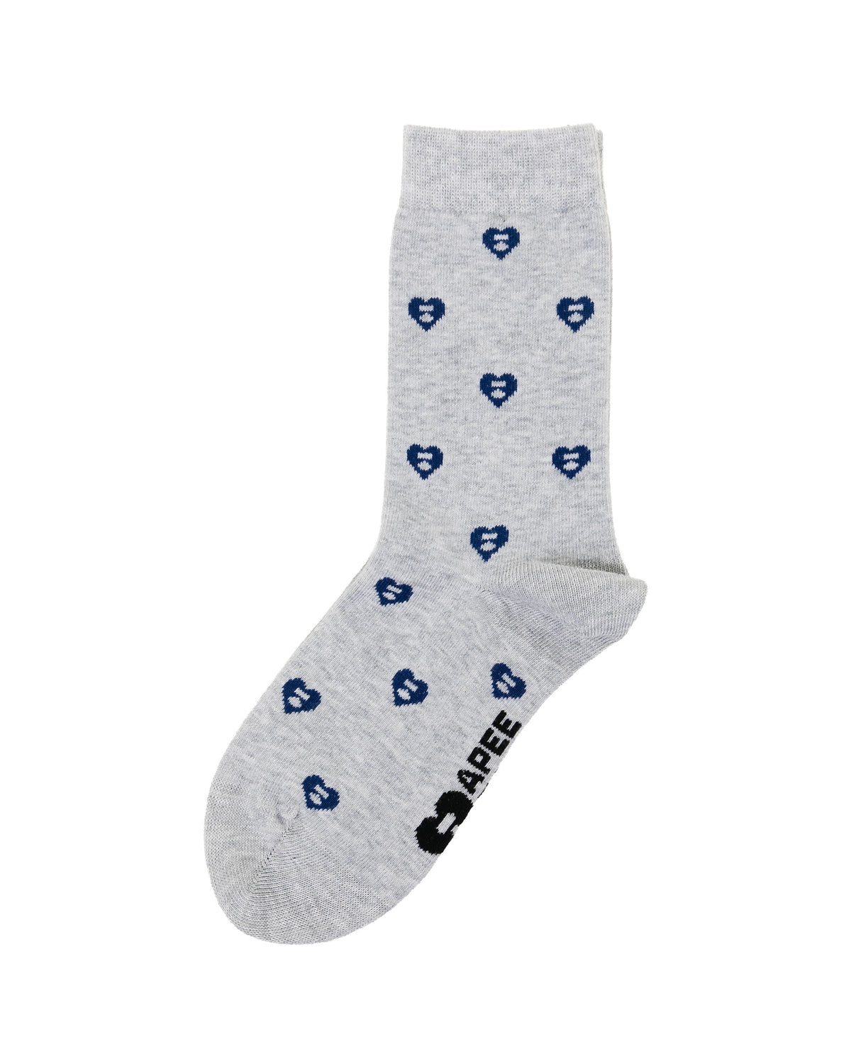 Heart monogram socks