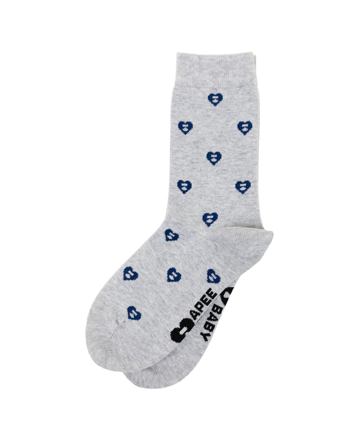 Heart monogram socks