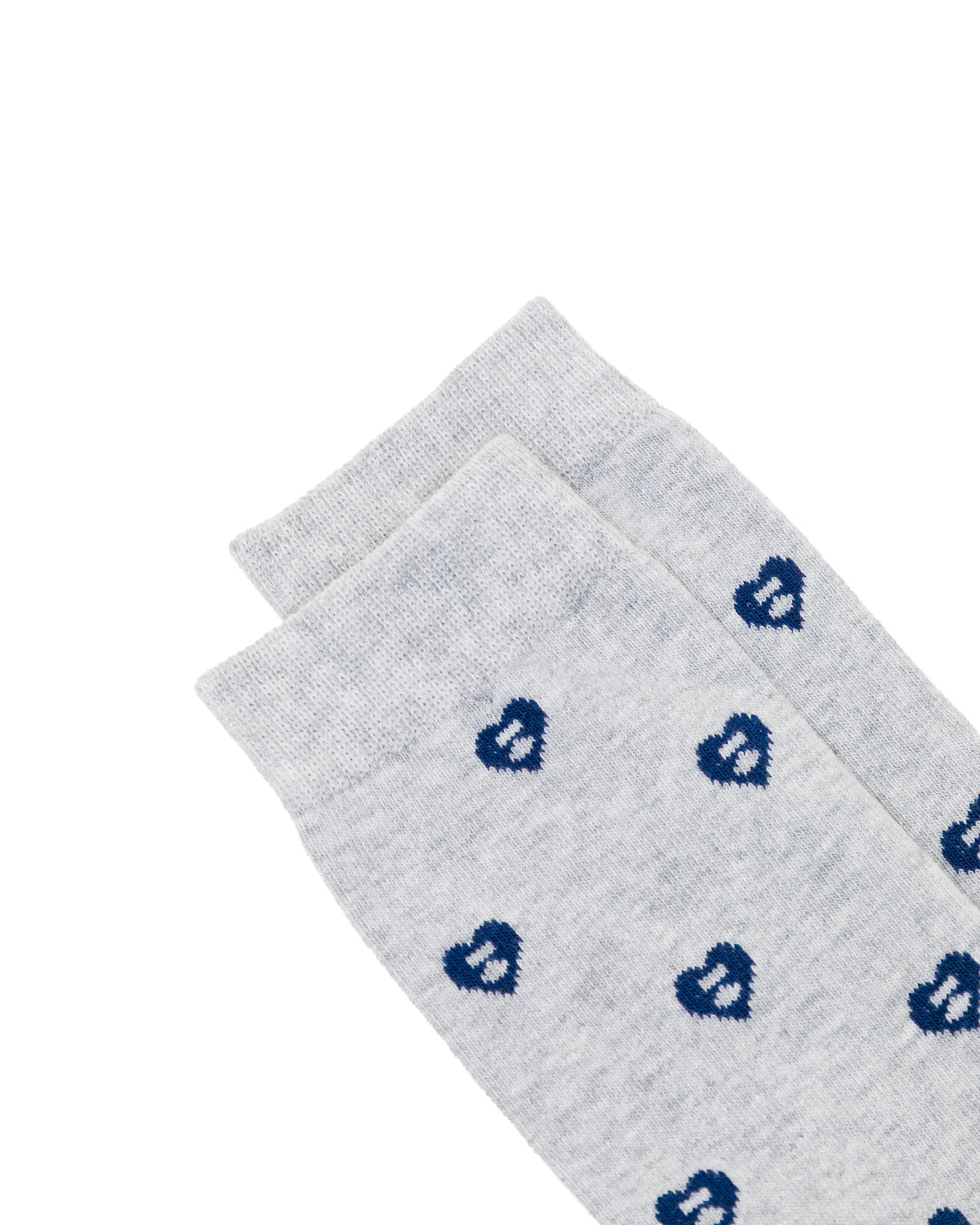 Heart monogram socks