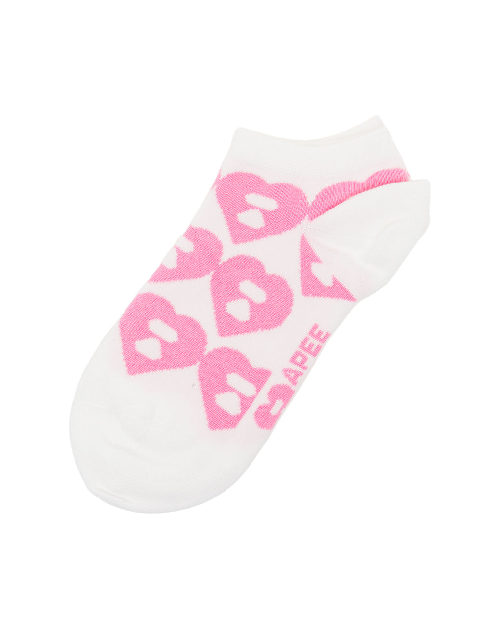 Moonface pattern ankle socks