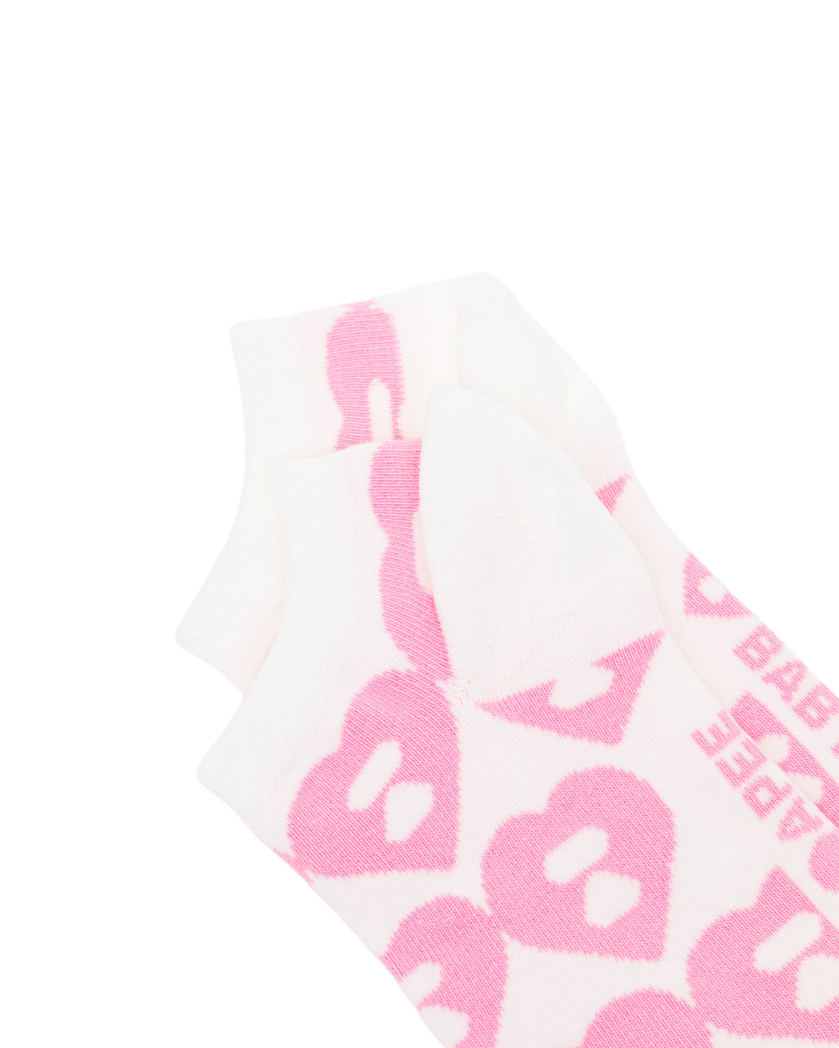 Moonface pattern ankle socks