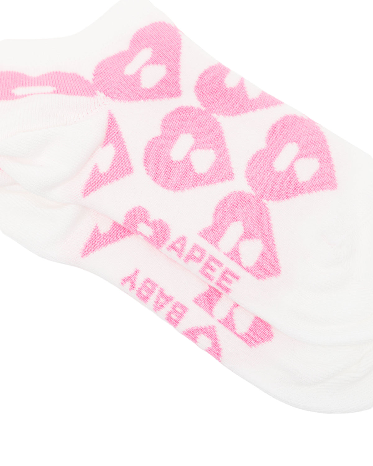 Moonface pattern ankle socks