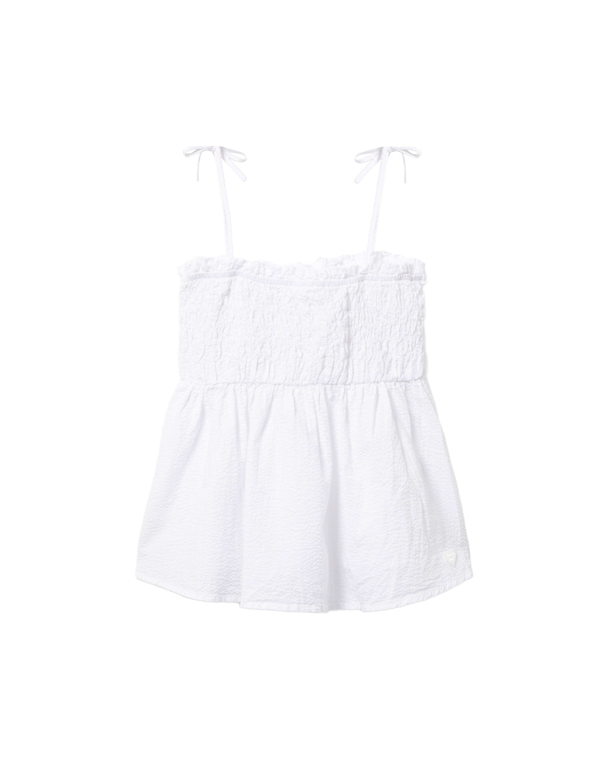 Heart badge woven cami top