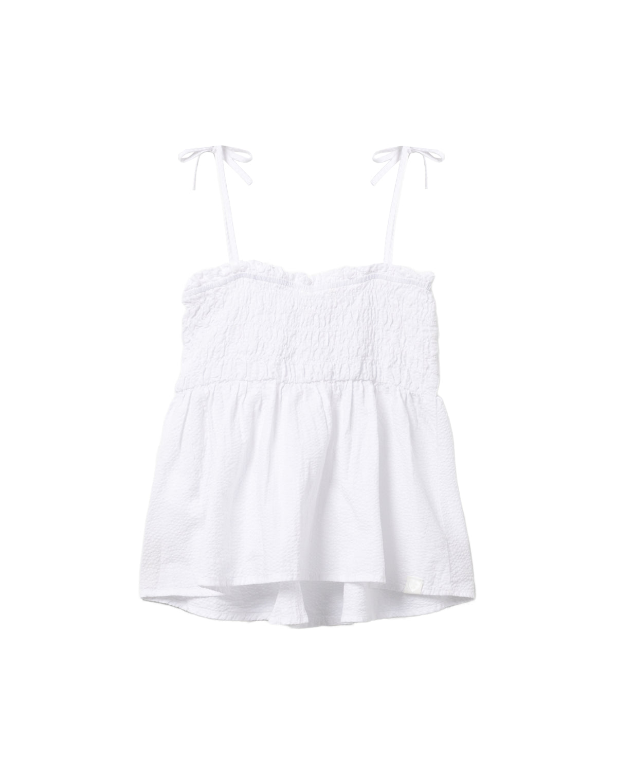 Heart badge woven cami top