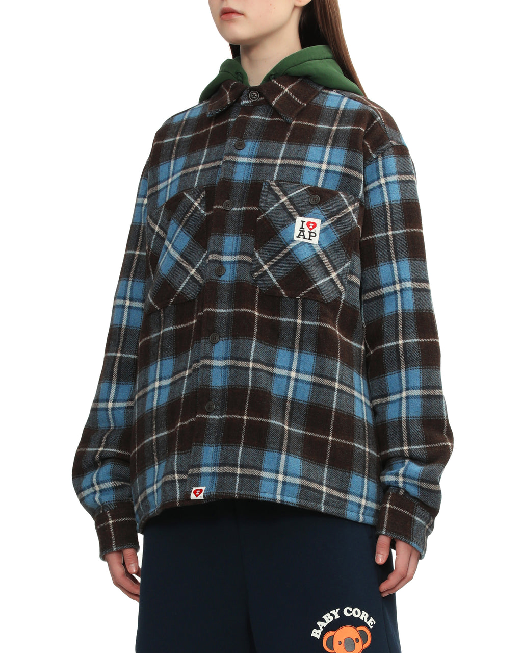 Check long sleeve shirt