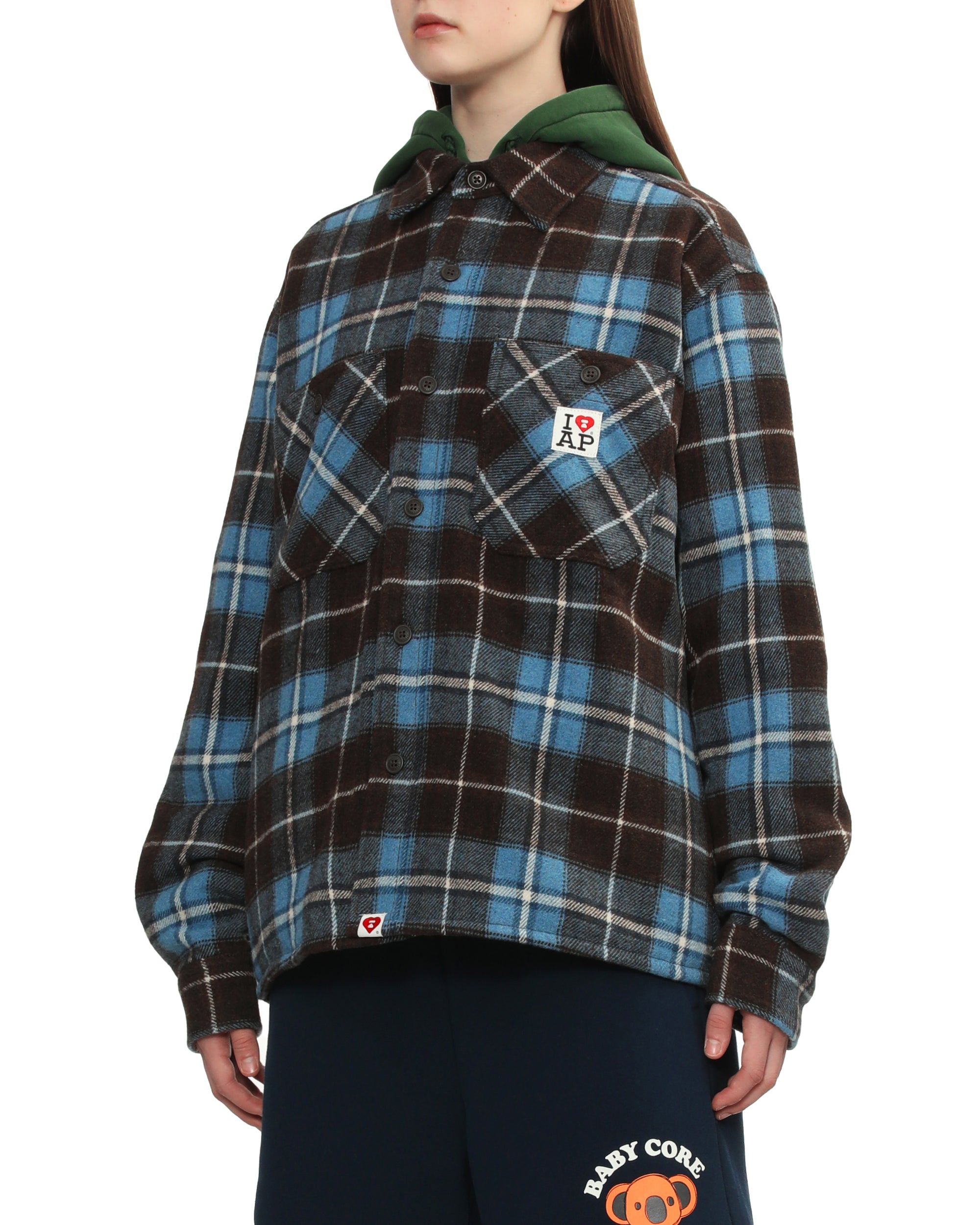 Check long sleeve shirt