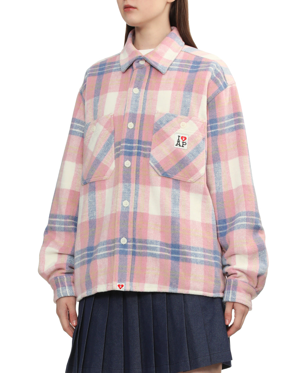 Check long sleeve shirt