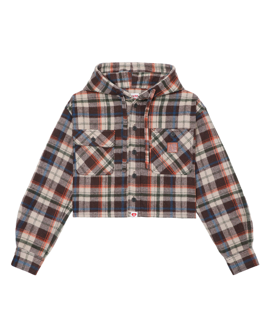 Plaid hooded jacket