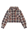 Plaid hooded jacket