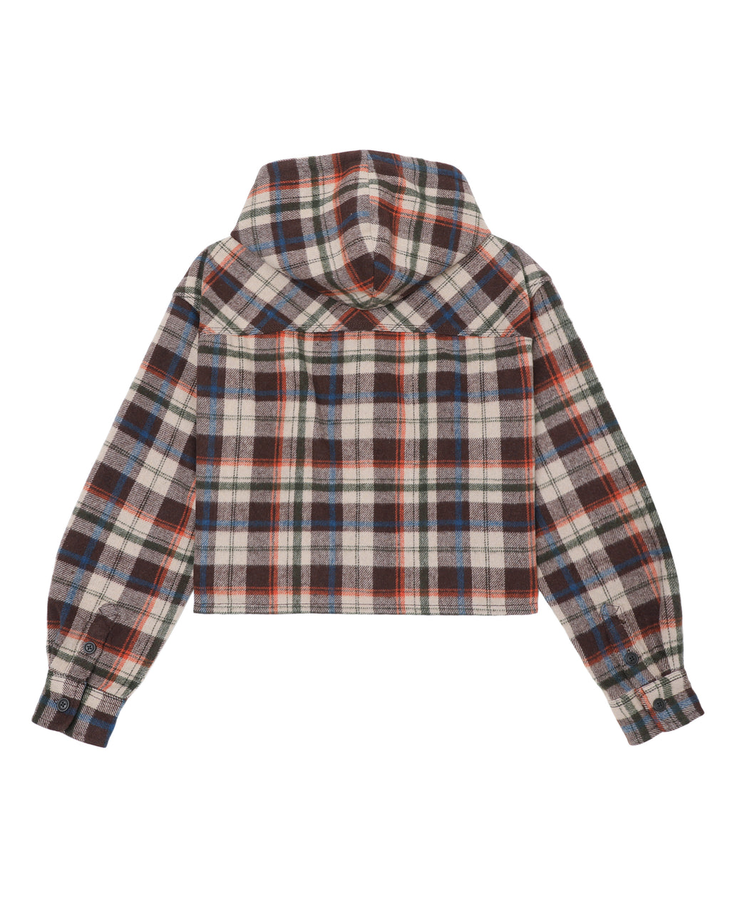 Plaid hooded jacket